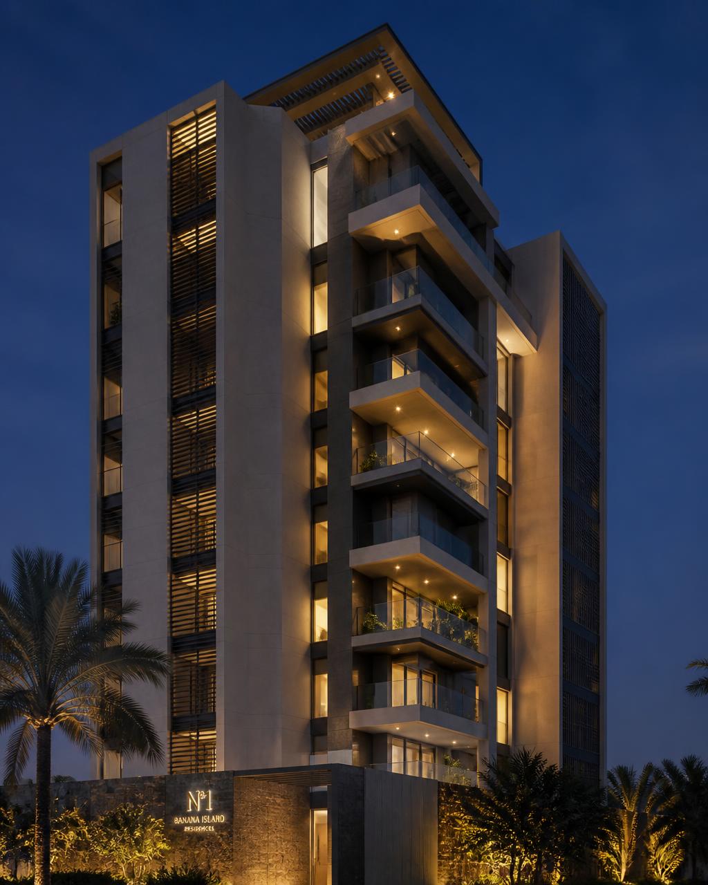 Modern architectural facade